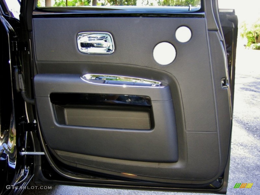 2011 Rolls-Royce Ghost Standard Ghost Model Black Door Panel Photo #53729160