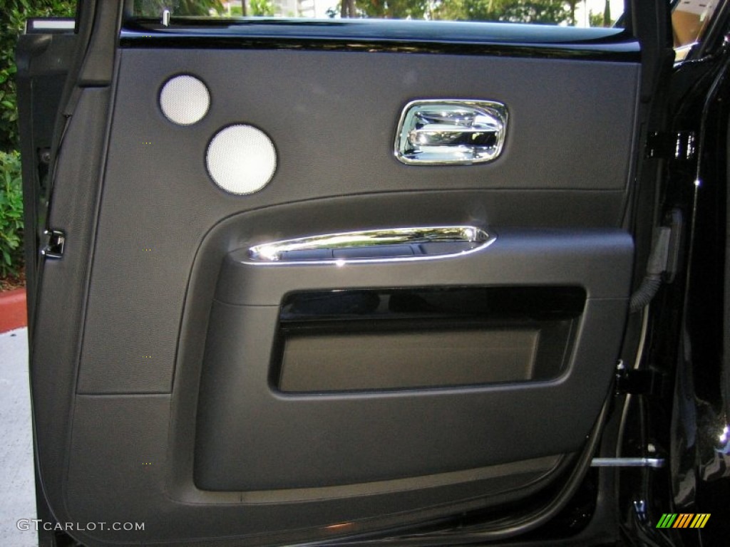 2011 Rolls-Royce Ghost Standard Ghost Model Black Door Panel Photo #53729166