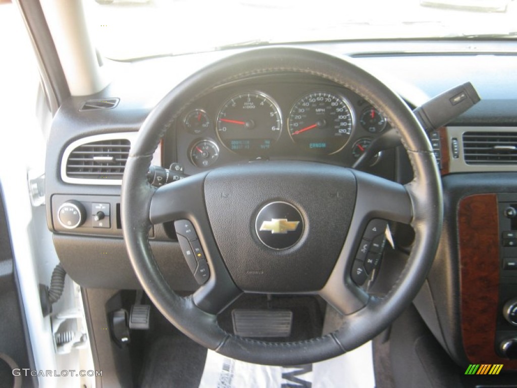 2009 Chevrolet Tahoe LT Ebony Steering Wheel Photo #53732475