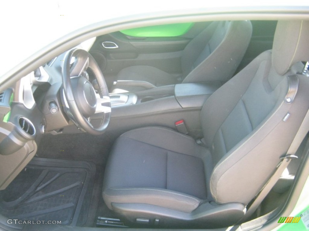 2010 Camaro LT Coupe - Synergy Green Metallic / Black photo #12