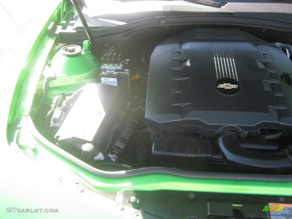 2010 Camaro LT Coupe - Synergy Green Metallic / Black photo #19