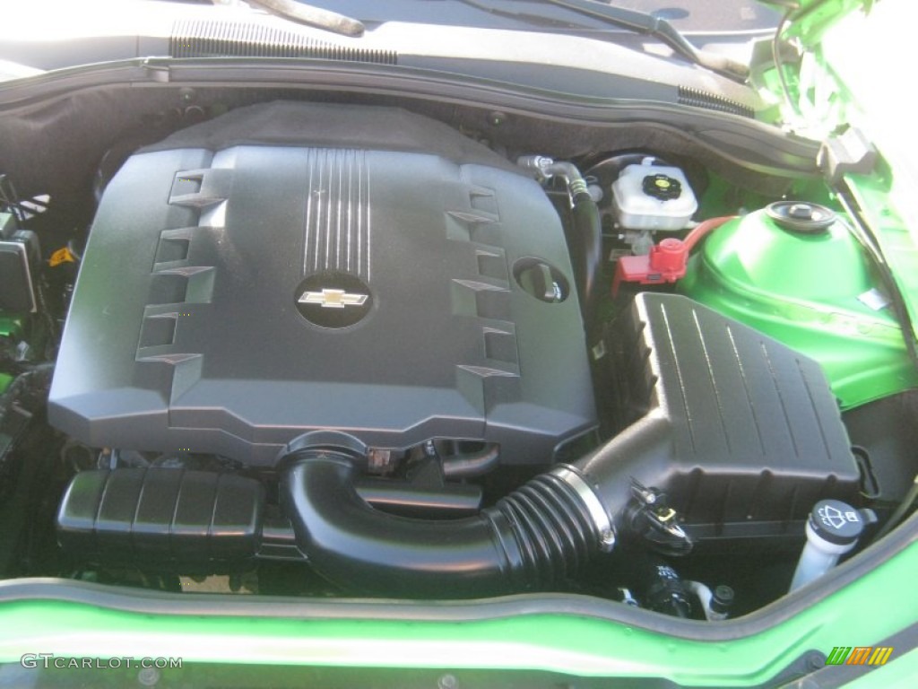 2010 Camaro LT Coupe - Synergy Green Metallic / Black photo #20