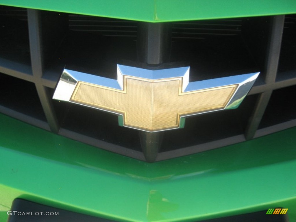 2010 Camaro LT Coupe - Synergy Green Metallic / Black photo #21
