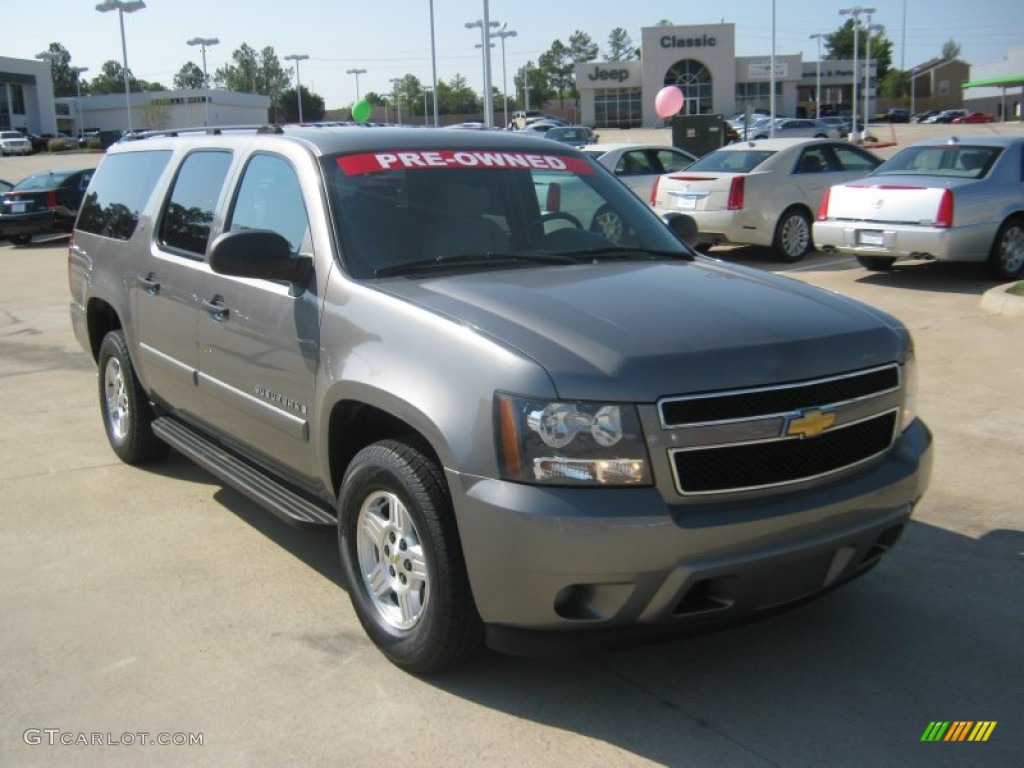 2007 Suburban 1500 LS - Graystone Metallic / Light Titanium/Dark Titanium photo #7