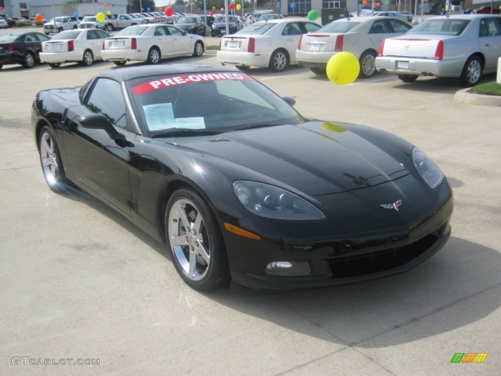 2007 Corvette Coupe - Black / Ebony photo #7