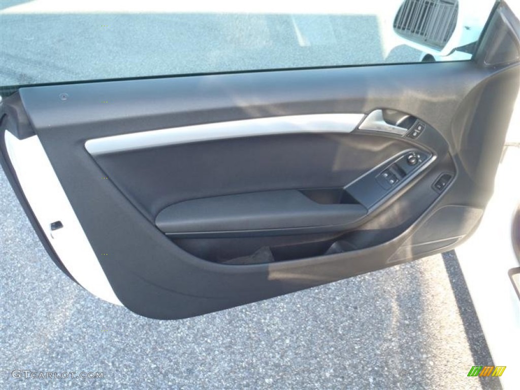 2011 Audi A5 2.0T quattro Coupe Black Door Panel Photo #53734338