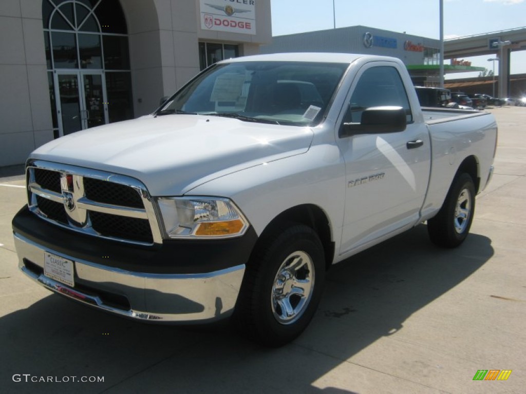 2011 Ram 1500 ST Regular Cab - Bright White / Dark Slate Gray/Medium Graystone photo #1