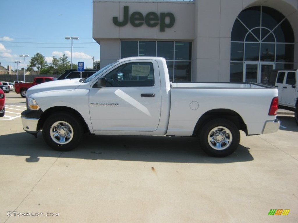 2011 Ram 1500 ST Regular Cab - Bright White / Dark Slate Gray/Medium Graystone photo #2