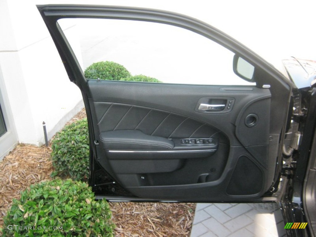 2011 Dodge Charger R/T Black Door Panel Photo #53735739