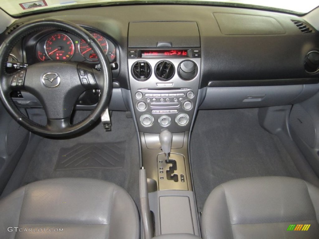 2004 Mazda MAZDA6 s Sport Sedan Gray Dashboard Photo #53737080