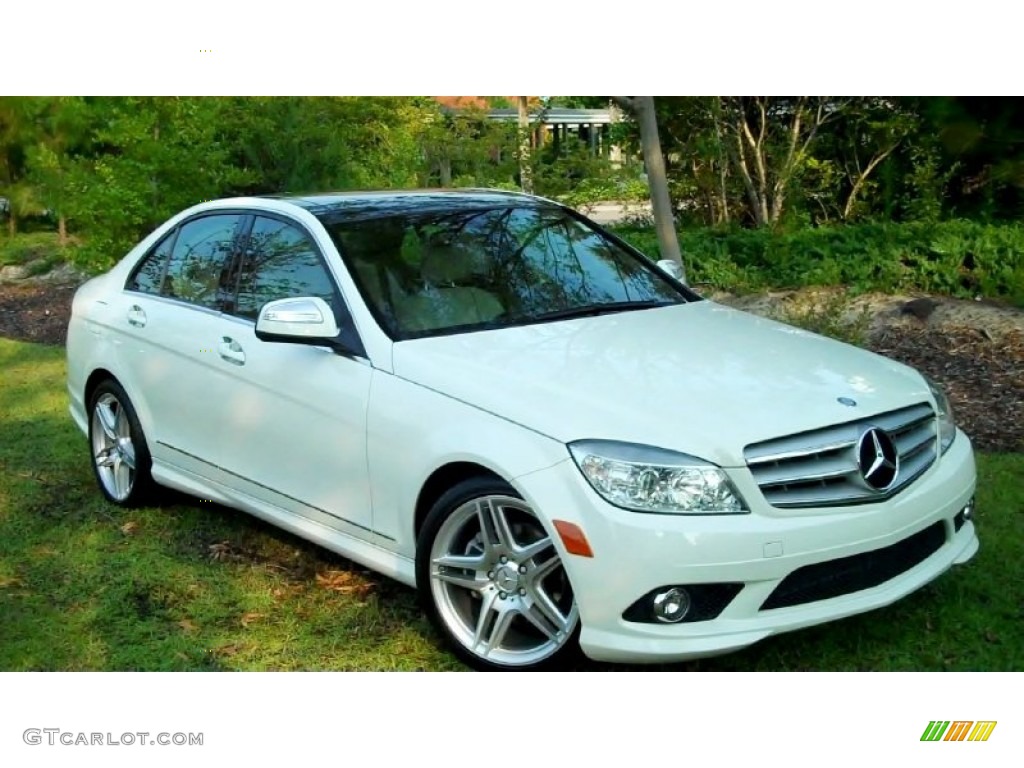 Arctic White 2009 Mercedes-Benz C 300 Sport Exterior Photo #53737656