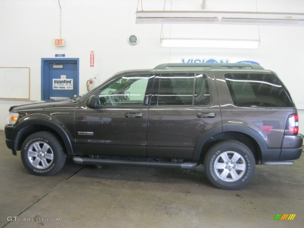 2007 Explorer XLT 4x4 - Dark Stone Metallic / Stone photo #14