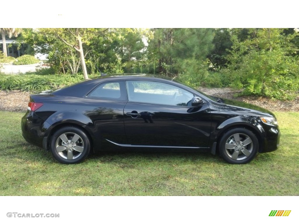 2011 Forte Koup EX - Ebony Black / Black photo #2