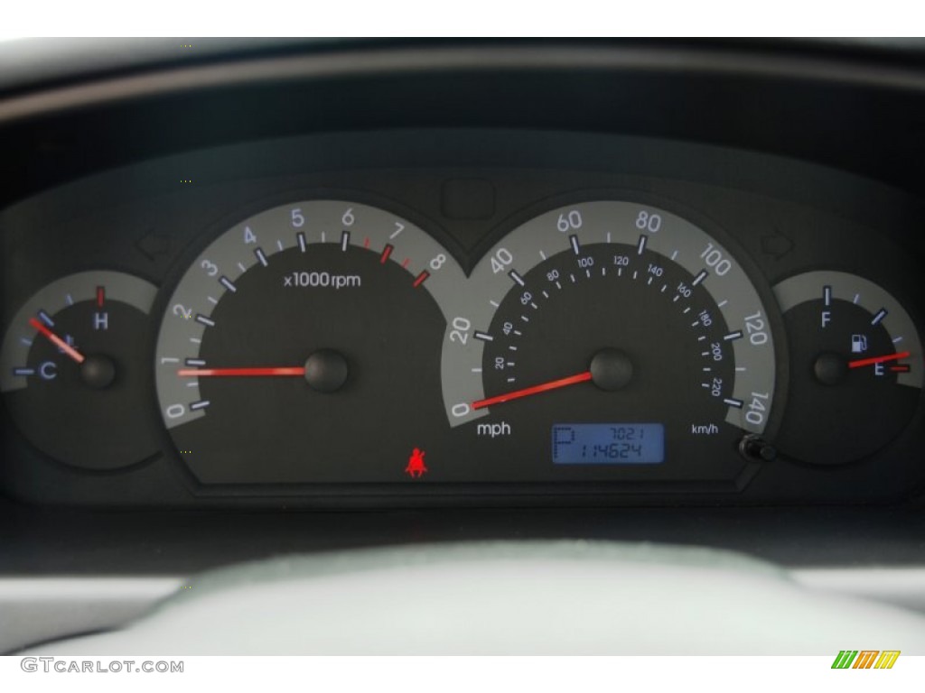 2003 Elantra GLS Sedan - Carbon Blue / Dark Gray photo #7