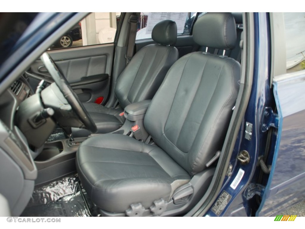 2003 Elantra GLS Sedan - Carbon Blue / Dark Gray photo #13