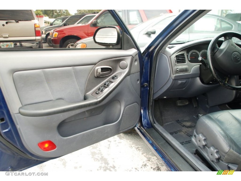 2003 Elantra GLS Sedan - Carbon Blue / Dark Gray photo #16