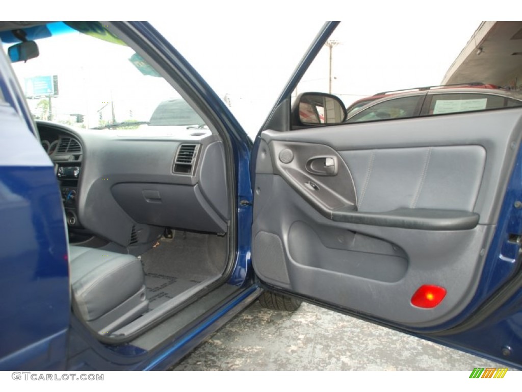 2003 Elantra GLS Sedan - Carbon Blue / Dark Gray photo #17
