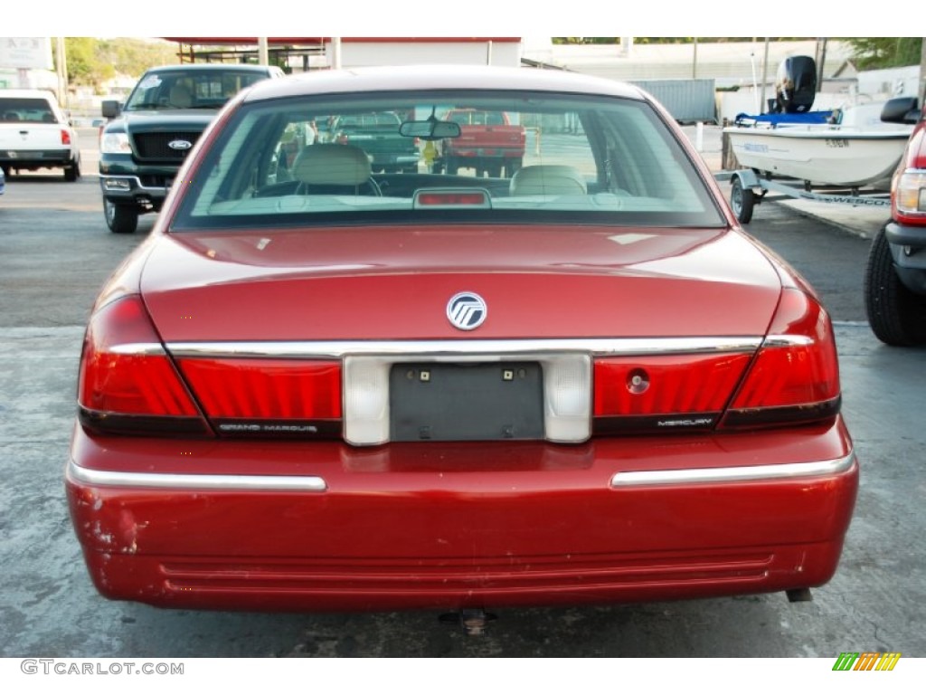 2000 Grand Marquis LS - Toreador Red Metallic / Medium Parchment photo #7