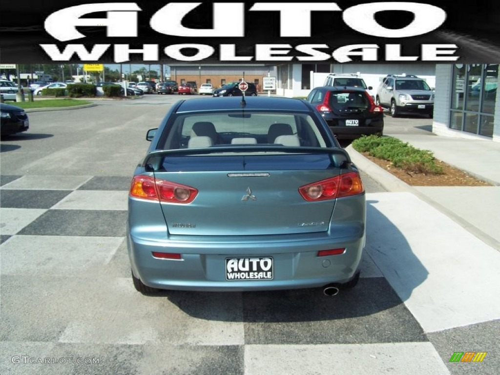 2009 Lancer ES Sport - Aqua Metallic / Beige photo #3