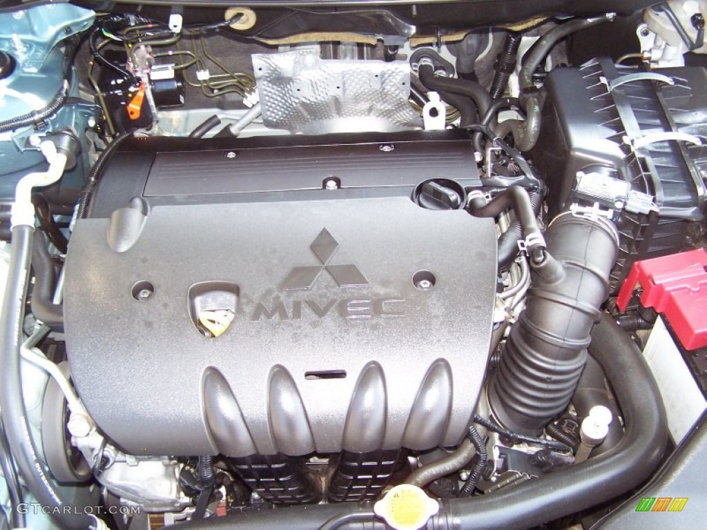2009 Lancer ES Sport - Aqua Metallic / Beige photo #6