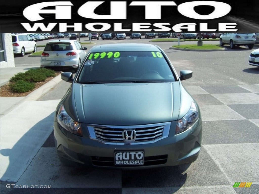 2010 Accord EX Sedan - Mystic Green Metallic / Black photo #2