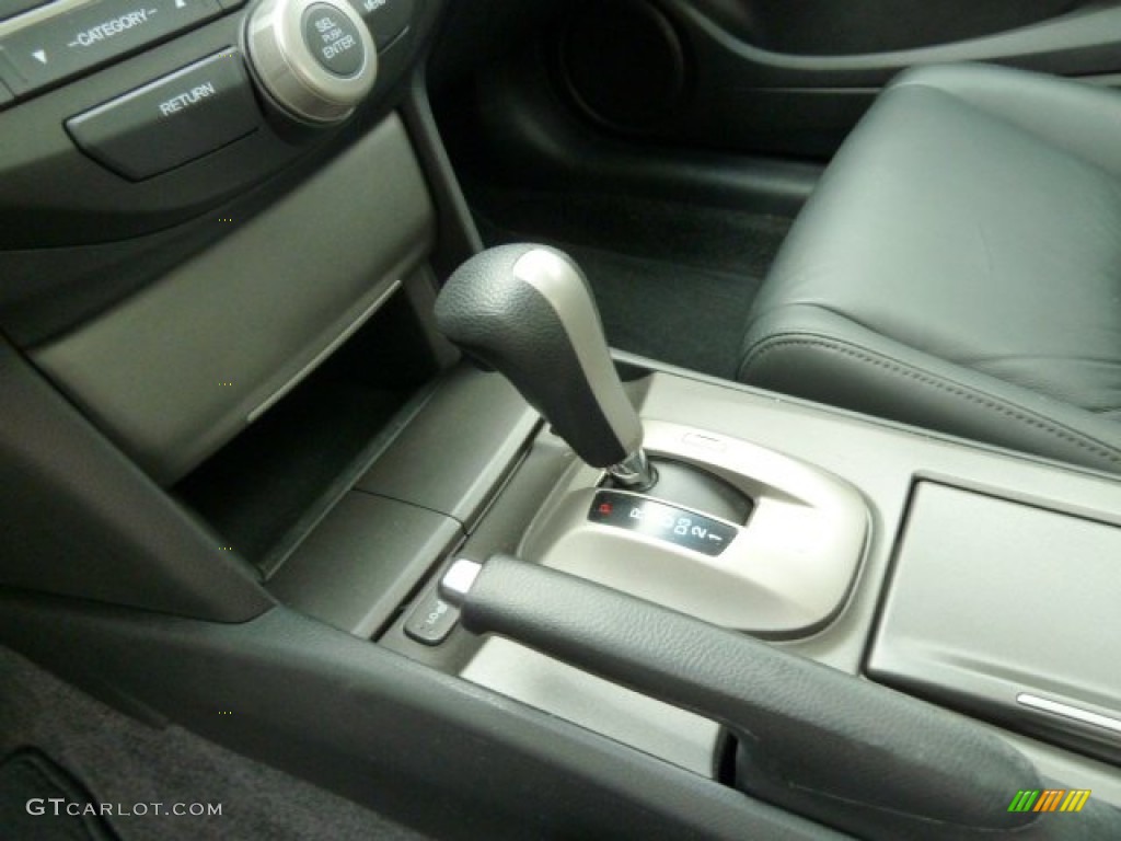 2009 Accord EX-L V6 Coupe - Alabaster Silver Metallic / Black photo #16