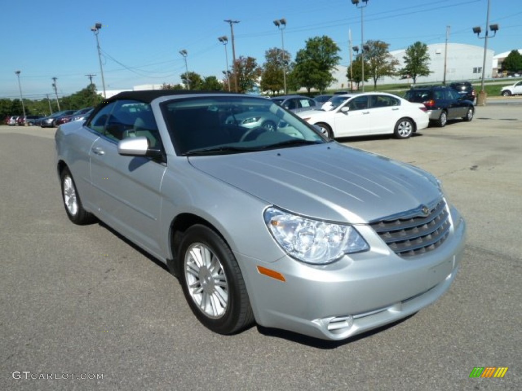 Bright Silver Metallic 2008 Chrysler Sebring Touring Convertible Exterior Photo #53743644