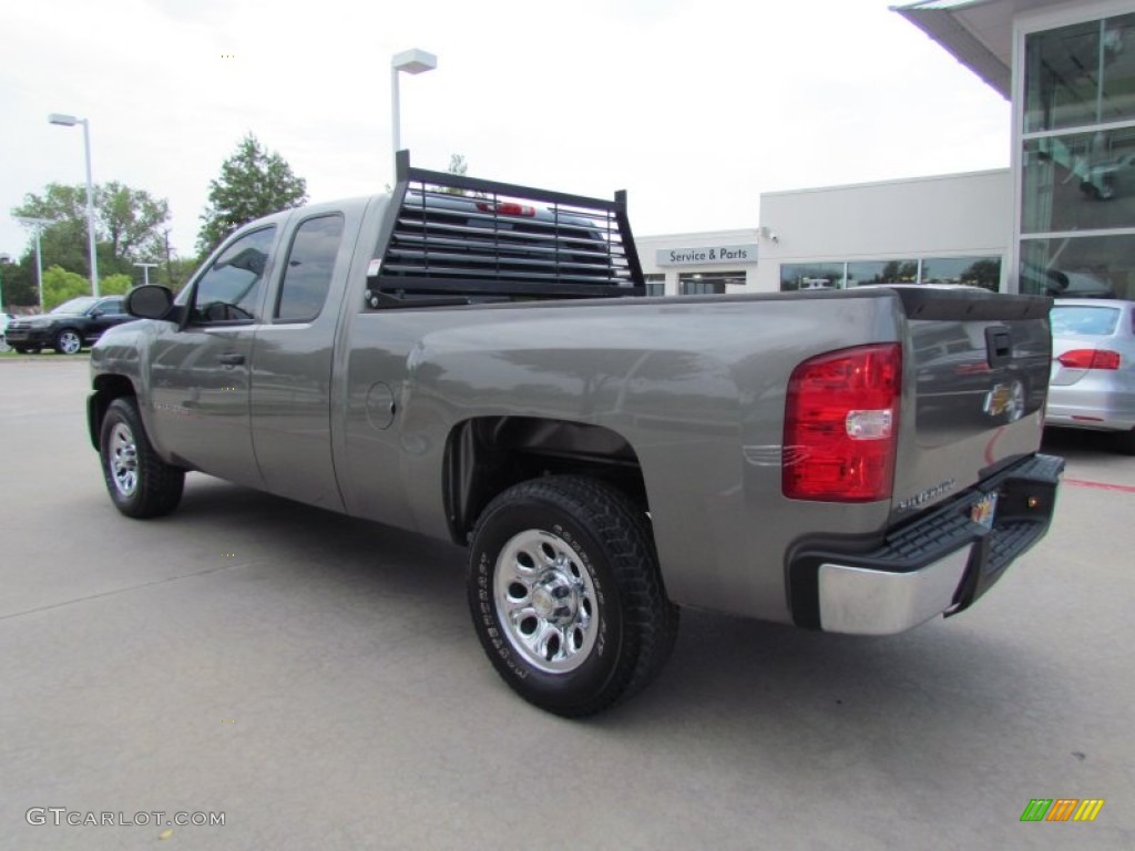 2008 Silverado 1500 Work Truck Extended Cab - Graystone Metallic / Dark Titanium photo #3