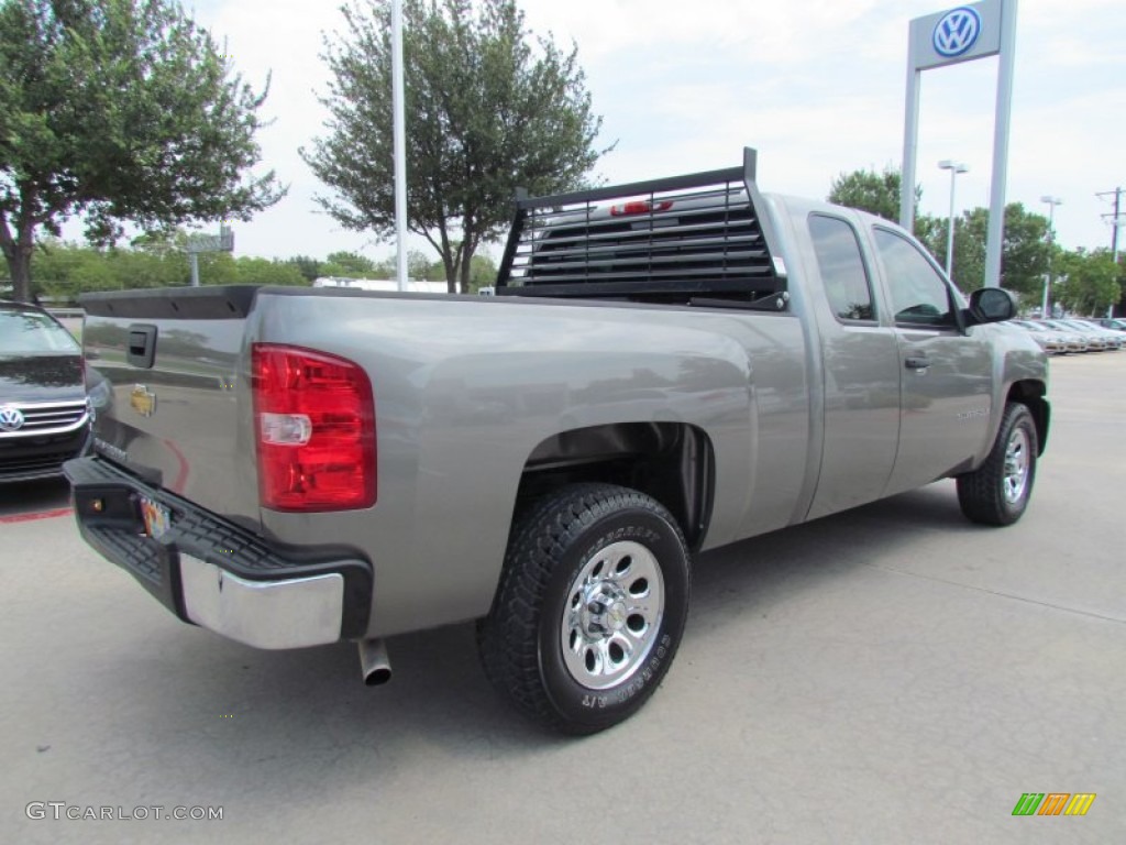 2008 Silverado 1500 Work Truck Extended Cab - Graystone Metallic / Dark Titanium photo #5
