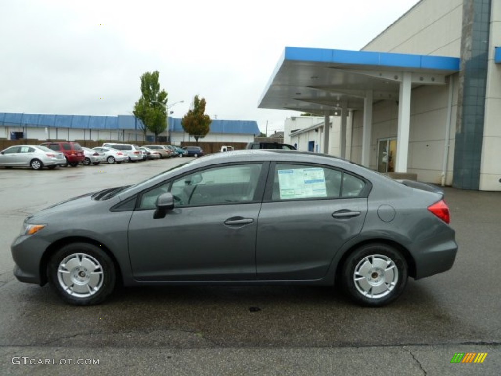 Polished Metal Metallic 2012 Honda Civic HF Sedan Exterior Photo #53744751