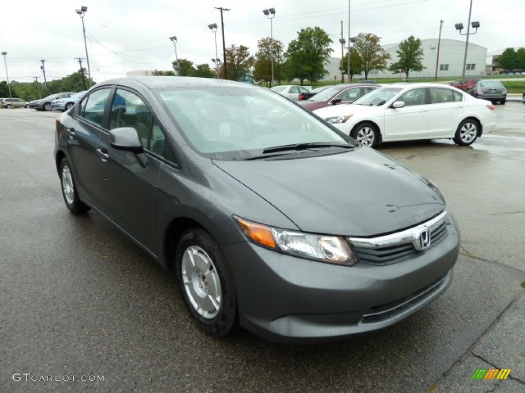 Polished Metal Metallic 2012 Honda Civic HF Sedan Exterior Photo #53744781
