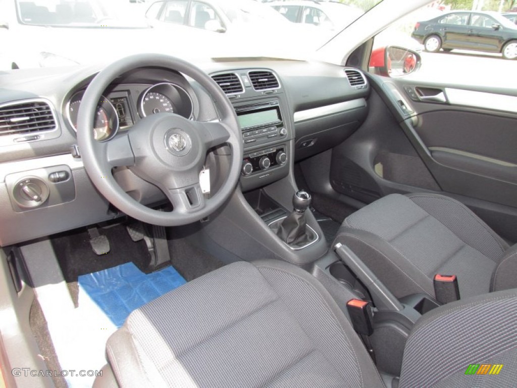 Titan Black Interior 2012 Volkswagen Golf 2 Door Photo #53744790