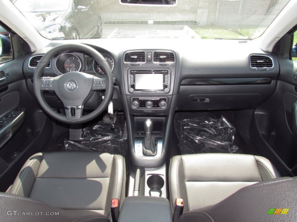 2012 Volkswagen Jetta TDI SportWagen Titan Black Dashboard Photo #53744865