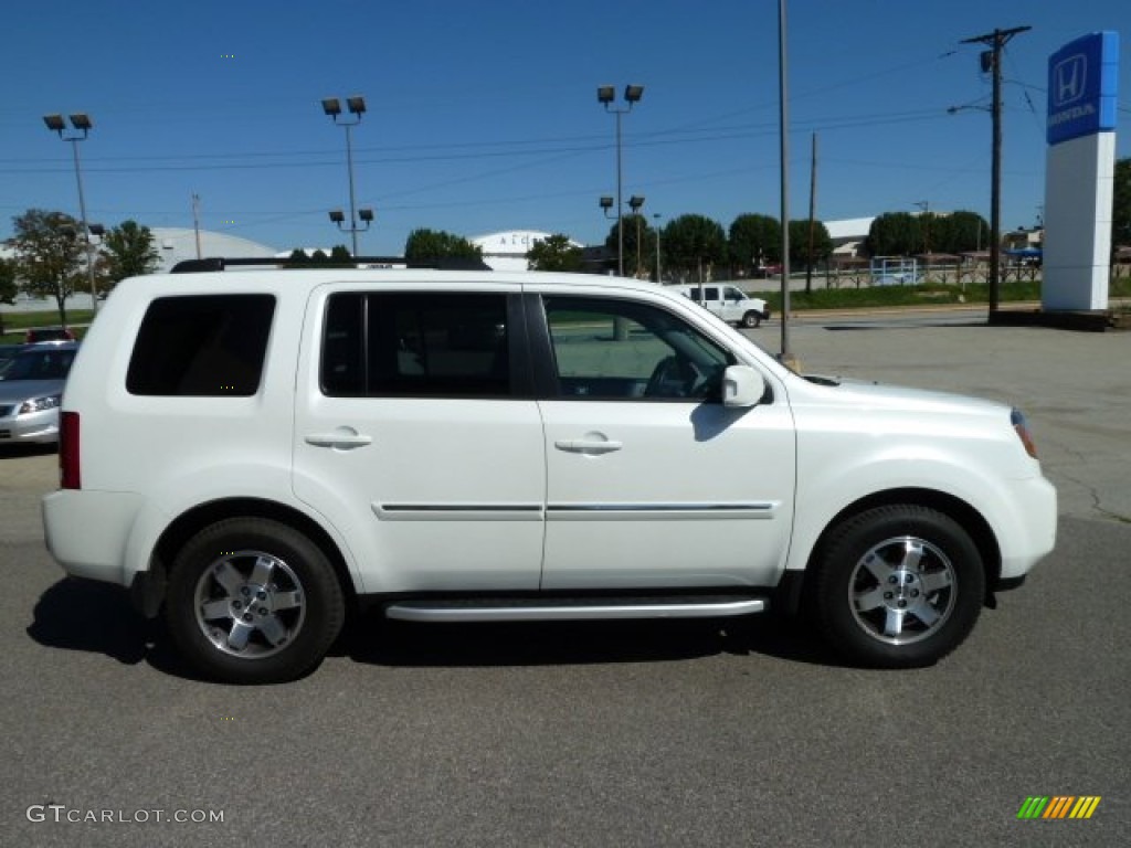 White Diamond Pearl 2011 Honda Pilot Touring 4WD Exterior Photo #53745582