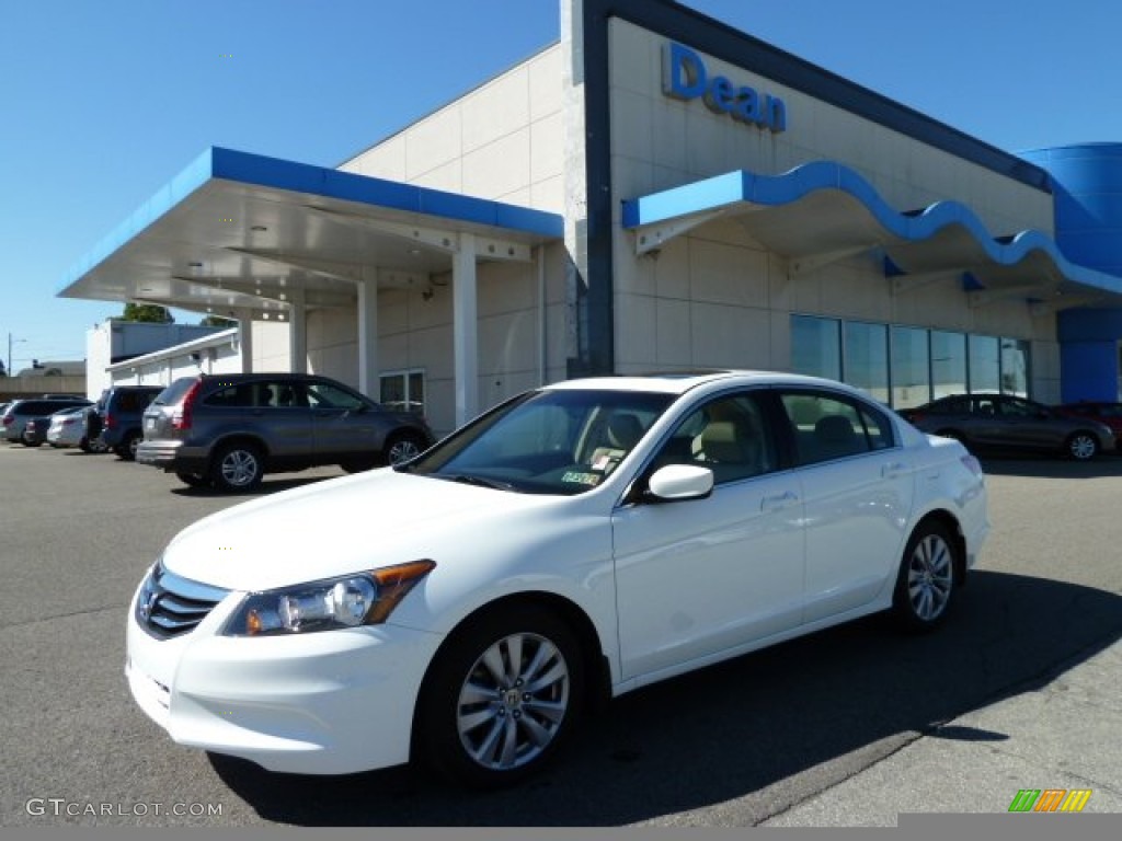 2011 Accord EX-L Sedan - Taffeta White / Ivory photo #1