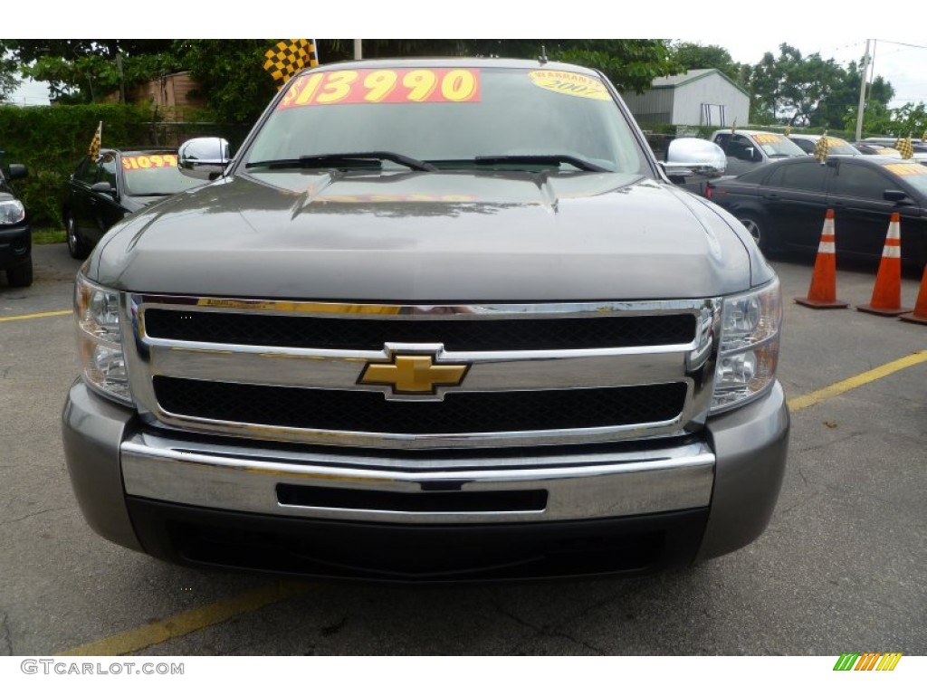 2007 Silverado 1500 LS Crew Cab - Graystone Metallic / Dark Titanium Gray photo #2