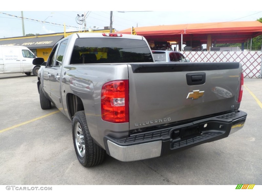 2007 Silverado 1500 LS Crew Cab - Graystone Metallic / Dark Titanium Gray photo #7