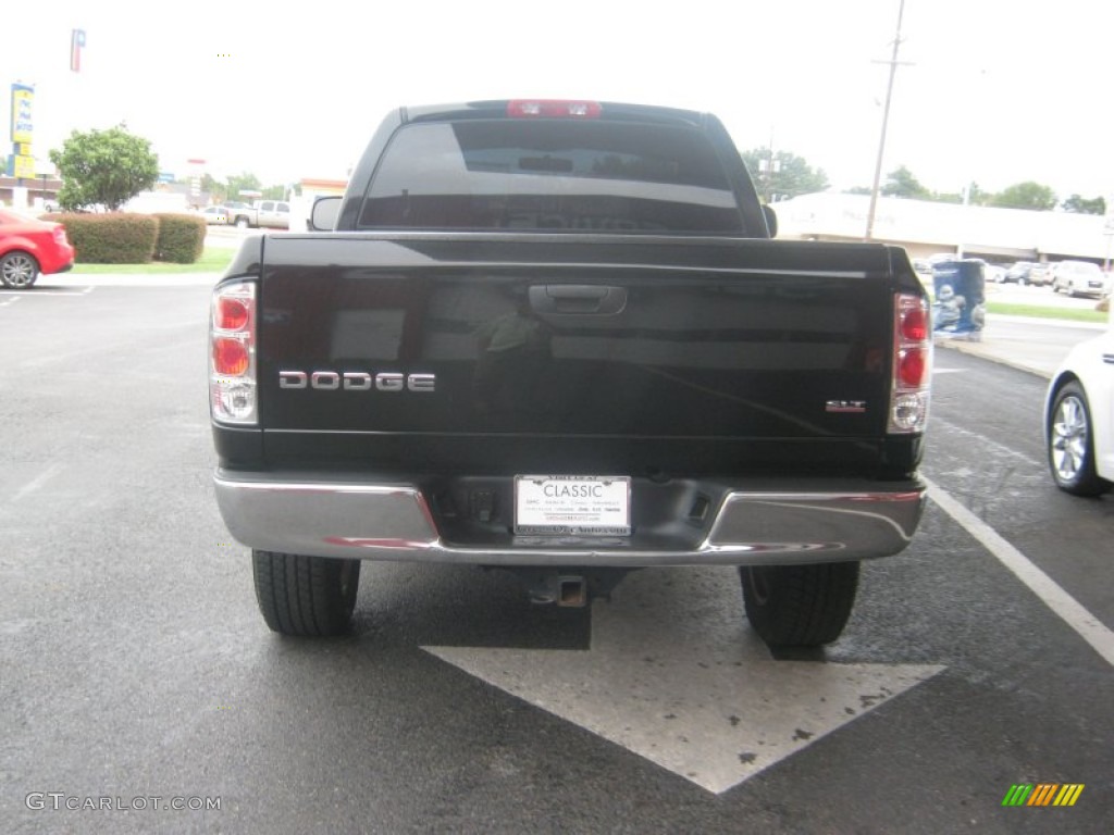 2003 Ram 1500 SLT Regular Cab 4x4 - Black / Taupe photo #4