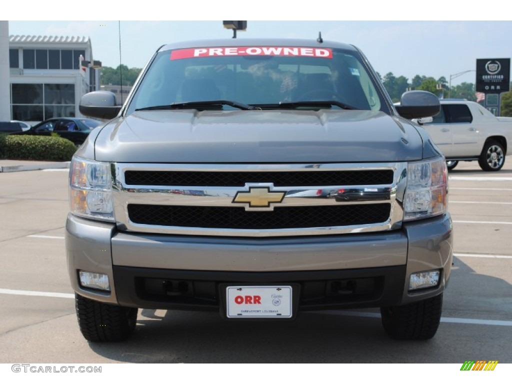 2007 Silverado 1500 LT Z71 Extended Cab 4x4 - Graystone Metallic / Ebony Black photo #2