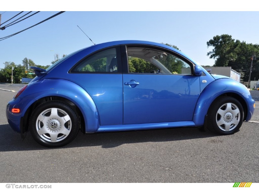 2001 New Beetle GLS Coupe - Techno Blue Pearl / Light Grey photo #21