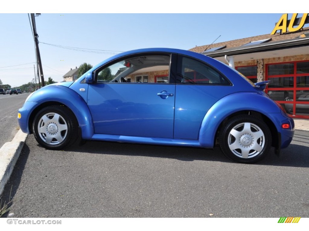 2001 New Beetle GLS Coupe - Techno Blue Pearl / Light Grey photo #24