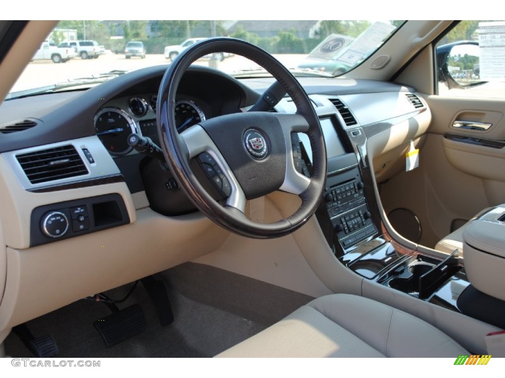 2012 Cadillac Escalade Luxury Cashmere/Cocoa Dashboard Photo #53749926