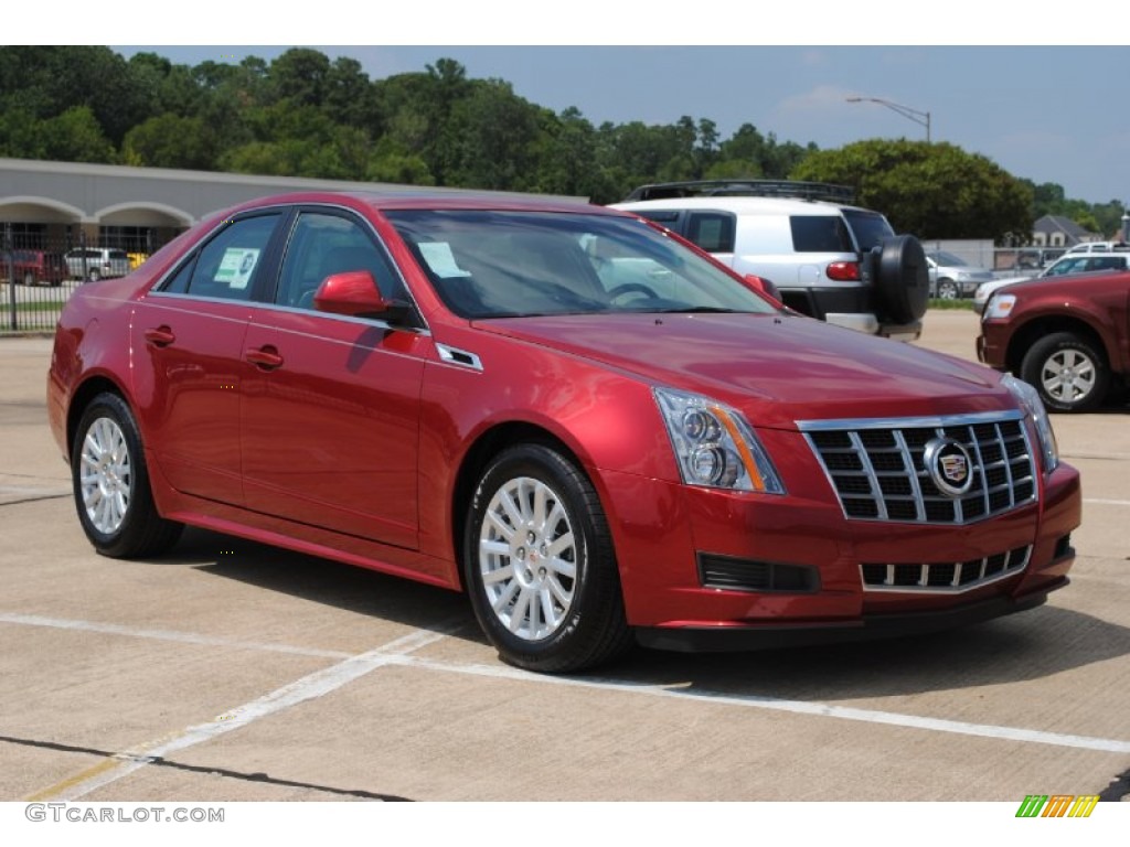 Crystal Red Tintcoat 2012 Cadillac CTS 3.0 Sedan Exterior Photo #53750361