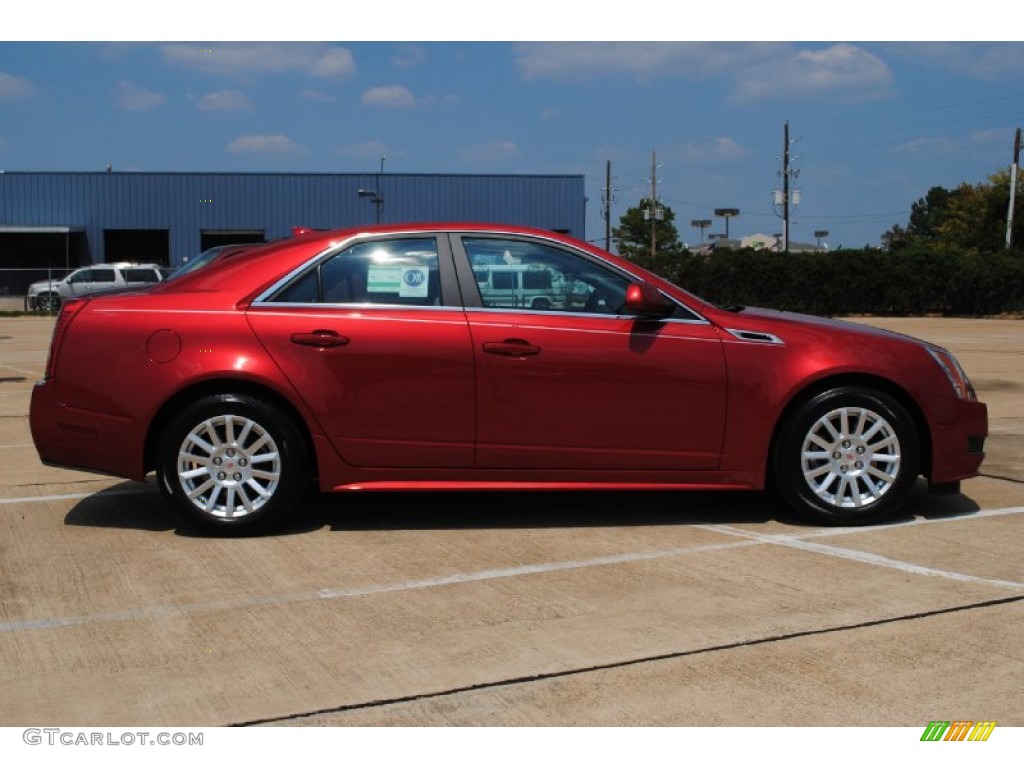 Crystal Red Tintcoat 2012 Cadillac CTS 3.0 Sedan Exterior Photo #53750367