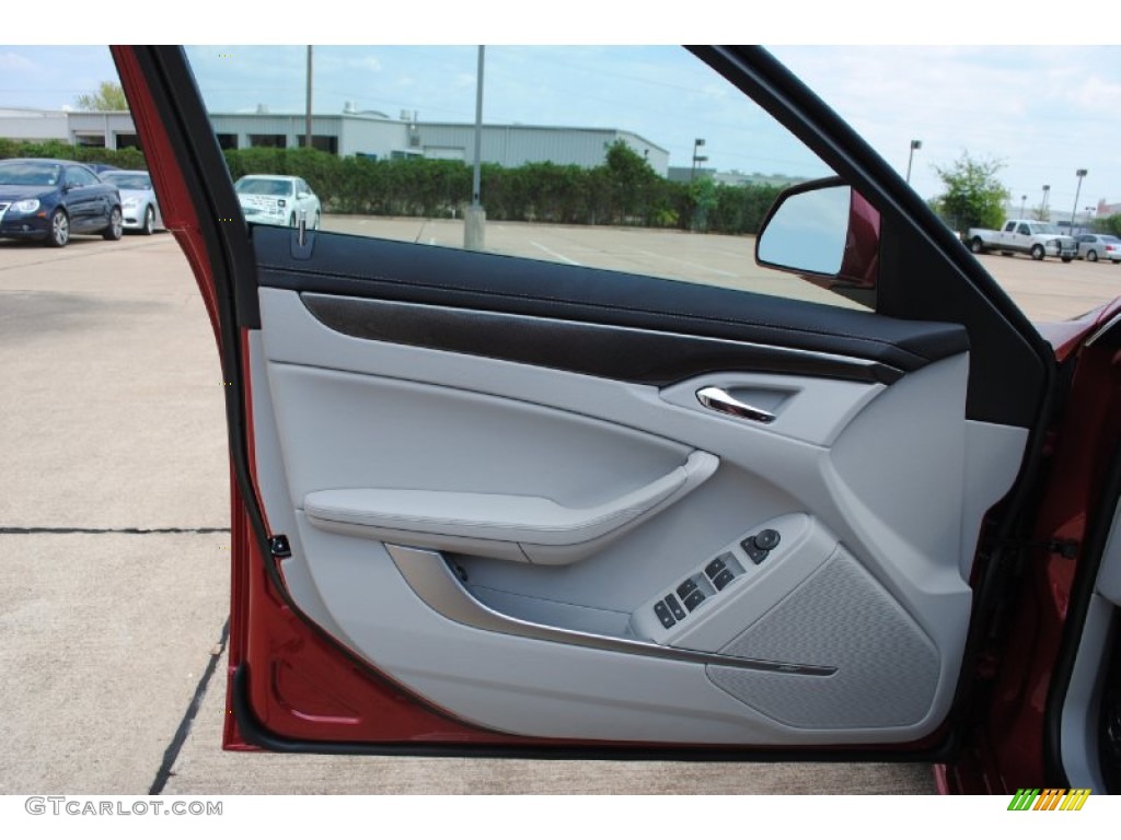 2012 Cadillac CTS 3.0 Sedan Light Titanium/Ebony Door Panel Photo #53750400