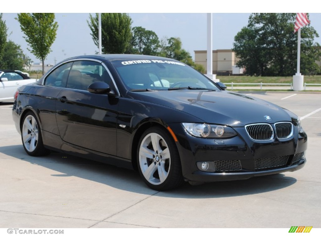 2009 3 Series 335i Convertible - Black Sapphire Metallic / Saddle Brown Dakota Leather photo #10