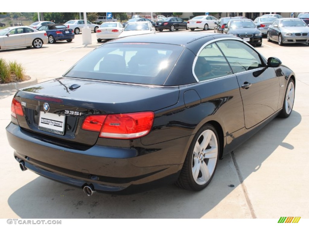 2009 3 Series 335i Convertible - Black Sapphire Metallic / Saddle Brown Dakota Leather photo #12