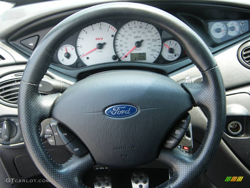 2004 Focus SVT Coupe - Sonic Blue Metallic / Black/Blue photo #5