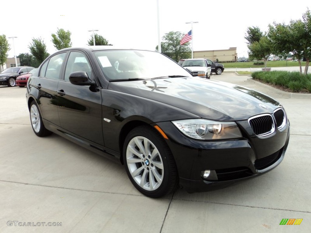 2011 3 Series 328i Sedan - Jet Black / Black Dakota Leather photo #2