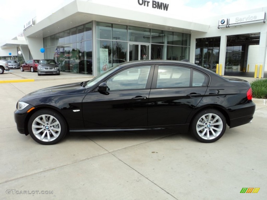 2011 3 Series 328i Sedan - Jet Black / Black Dakota Leather photo #3